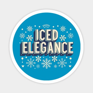 iced Elegance - Winter Themed desin Magnet